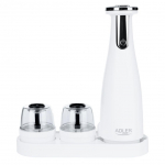 Other small household appliances Adler  Electric Salt and pepper grinder AD 4449w 7 W, Housing material ABS plastic, Lithium, Matte White
