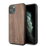 Back panel cover Mercedes-Benz  Mercedes MEHCN65VWOLB iPhone 11 Pro Max hard case brązowy/brown Wood Line Walnut