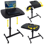 NN D2 adjustable bedside table on wheels