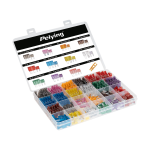 Auto- ja mootorrattatooted, elektroonika, navigatsioon, CB raadio // Auto elektroonikakomponendid : Installatsioonikaablid : Kaitsealused : &Uuml;hendused // Bezpieczniki samochodowe box 250 szt.