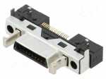 Connector: D-Sub | PIN: 17 | socket | male | THT | Locking: with latch | DH