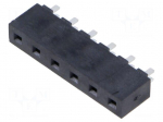 Connector: pin strips | socket | male | PIN: 6 | THT | straight | 5.08mm