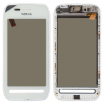 Digitizer Assembly with Frame for Nokia 603 White