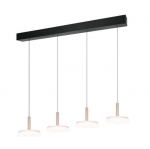 Trio Celeste LED piekarama lampa 4-pc coffee/matt black brushed steel 354910465 4017807627404