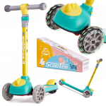 Riff Kid's tricycle balancing scooter with LED wheels up to 40kg Dinosaur