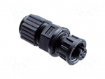 Connector: circular | 5A | 300V | socket,plug | female | PIN: 3 | IP67