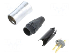 Connector: XLR | plug | male | audio video | XX-HE | 16A | PIN: 3 | straight