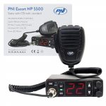 PNI Escort HP 5500 CB radio station, multistandard, 4W, AM-FM, 12V/24V, ASQ, RF Gain, cigarette lighter socket included