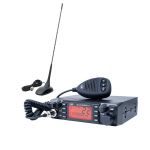 CB PNI ESCORT HP 9001 PRO ASQ radio station package adjustable, AM-FM, 12V, 4W + CB PNI Extra 48 antenna with magnet included, 45 cm, 150W, SWR 1.0