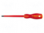 Screwdriver: insulated | Phillips | PH3 | 150mm | 1kVAC