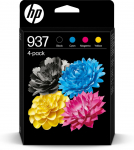 Printers HP  HP 937 CMYK Original Ink Cartridge 4-Pac