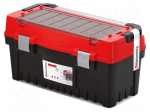 Chest | tool case | black-red | polymer | EVO | 594x288x308mm | 25kg