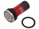 Signaller: sound | 85dB | Illumin: LED | IP67 | &Oslash;16mm | max.8mm | plastic
