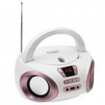 Audio- ja HiFi-s&uuml;steemid // Radio , Muud heliseadmed // AD 1181 white copper Radio boombox cd-mp3 | usb | fm radio | aux | gniazdo słuchawkowe