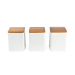 Salter BW12898WEU7 Toronto 3-Piece Canister Set White