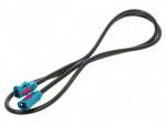 Cable | 1m | Fakra female,both sides | Car brand: universal
