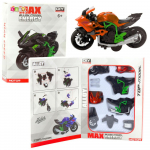 M&auml;nguala | PC | Konsoolid | Tarvikud // M&auml;nguasjad ja m&auml;ngud lastele // Motocykl Do Składania Skręcania Metal 1:14 DIY Pomarańczowo-Zielony
