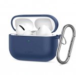 Headphone case Tech-Protect Apple AIRPODS PRO 3 SILICONE HOOK Navy Blue