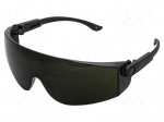 Safety spectacles | Lens: dark green,darkened