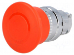 Switch: emergency stop | Stabl.pos: 2 | 22mm | red | Illumin: none | IP66