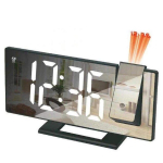 Riff YF36I8LP Digital clock with alarm / projector / temperature Black