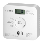 Turvas&uuml;steemid // Alarmi andurid // Bateryjny czujnik tlenku węgla (czadu) 2xAA, żywotność sensora 10lat, Tuya Smart Wi-Fi