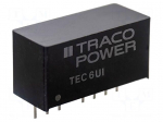 Converter: DC/DC | 6W | Uin: 9&divide;75VDC | Uout: 9VDC | Iout: 666mA | SIP8 | THT