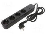 Power strip | WIFI | 220&divide;240VAC | 16A | intelligent house | 3680W | 1.5m