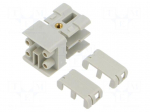 Connector: HDC | contact insert | female | CLK | size 21.21 | 21x21mm