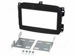 Radio mounting frame | Fiat | 2 DIN | black