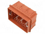 Enclosure: junction box | 71mm | for wall mounting | plastic | IP20