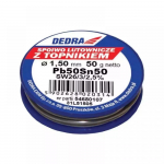 T&ouml;&ouml;riistad ja m&otilde;&otilde;teseadmed // Jootekolvid | Jootejaamad // Lut z topnikiem, 1.5mm, 50g, 50%sn, pb50sn50