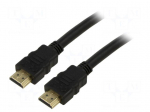 Cable | HDMI plug,both sides | PVC | 20m | black