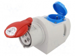 Connector: AC supply 3-phase | socket | female | 16A | 400VAC | IP44