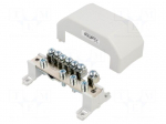 Splice terminal: distribution block | with cover | screw terminal