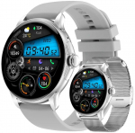Rubicon RNCF35 Smartwatch with Bracelet + Strap / silver