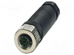 Connector: M12 | plug | PIN: 3 | 630V | straight | IP67 | screw terminal