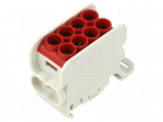 Splice terminal: distribution block | for DIN rail mounting