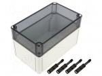 Enclosure: multipurpose | X: 110mm | Y: 180mm | Z: 111mm | TK PC | grey