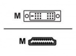 Sharkoon HDMI - DVI-D (18+1) - 1m - kabel adapter - czarny