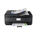 Canon PIXMA TR7650, multifunction printer, black, USB, WLAN, copy, scan, fax, duplex (print)