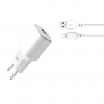 XO L73 tīkla lādētājs | 12W | USB-C | USB-C vads komplektā | balts