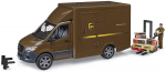bruder MB Sprinter UPS with driver and accessories, model vehicle (brown)