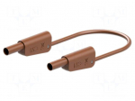Test lead | 32A | banana plug 4mm,both sides | Len: 1m | brown