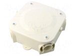 Enclosure: junction box | X: 153mm | Y: 153mm | Z: 59mm | plastic | IP30
