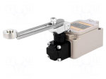 Limit switch | adjustable lever R 90mm, metal roller &Oslash;17,5mm