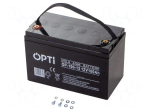 Re-battery: acid-lead | 12V | 100Ah | AGM | maintenance-free | 800A