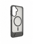 Back panel cover Evelatus Samsung Galaxy A17 4G / A17 5G Rubber Coated MagSafe With Stand Case Smoke Grey