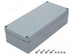 Enclosure: multipurpose | X: 160mm | Y: 360mm | Z: 90mm | ALN | aluminium
