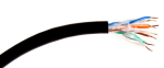 KABEL SKRĘTKA GETFORT PREMIUM CAT.5E U/UTP UV ŻELOWANY 1m